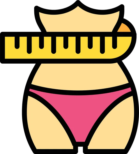 Bikini Web Symbol Einfache Illustration — Stockvektor