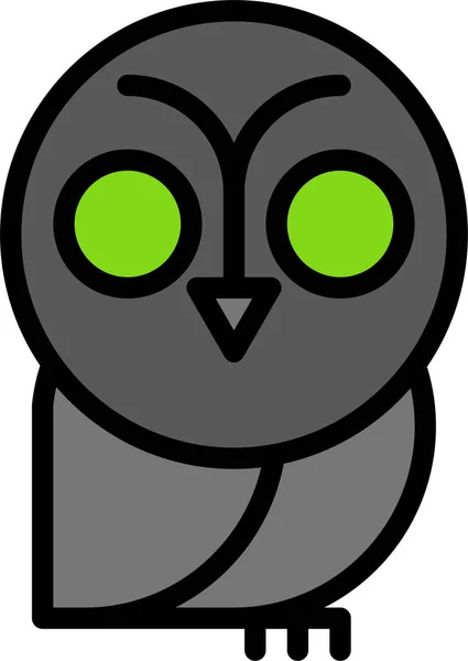 Icône Web Hibou Illustration Vectorielle Simple — Image vectorielle