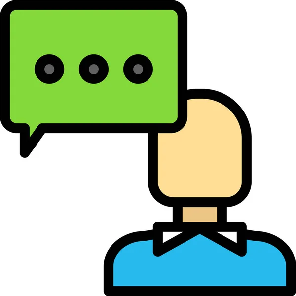 Icono Web Chat Ilustración Vector Simple — Archivo Imágenes Vectoriales