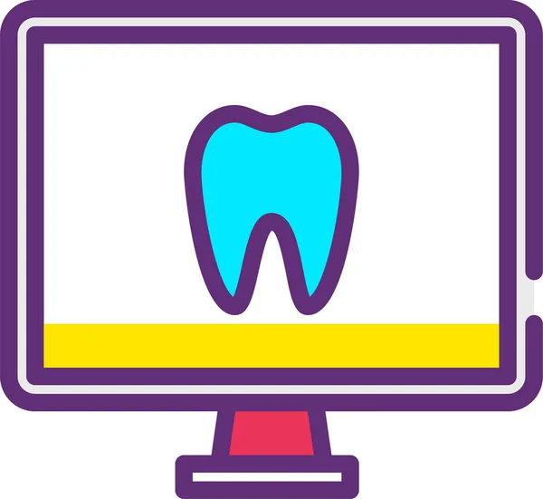 Cuidados Dentários Ilustração Simples —  Vetores de Stock