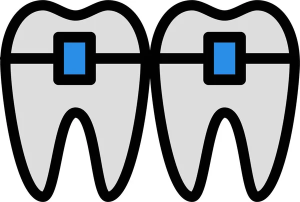 Dental Care Simple Illustration — Stock Vector