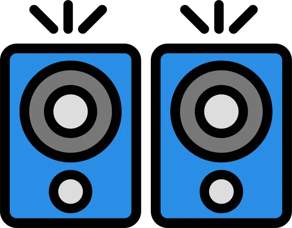 Ikona Odtwarzacza Muzyki Ilustracja Wektora — Wektor stockowy