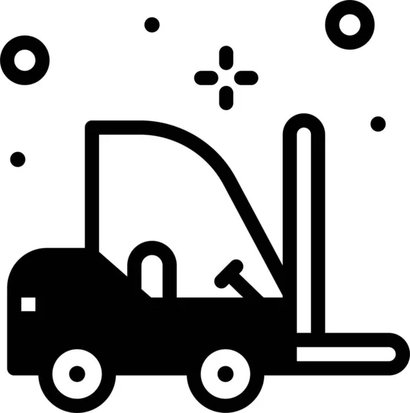 Forklift Web Icon Simple Illustration — Stock Vector