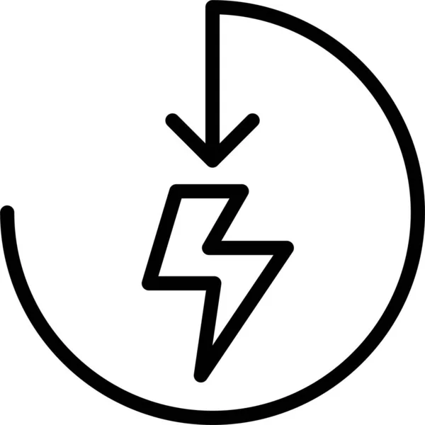 Lightning Web Icon Simple Illustration — Stock Vector