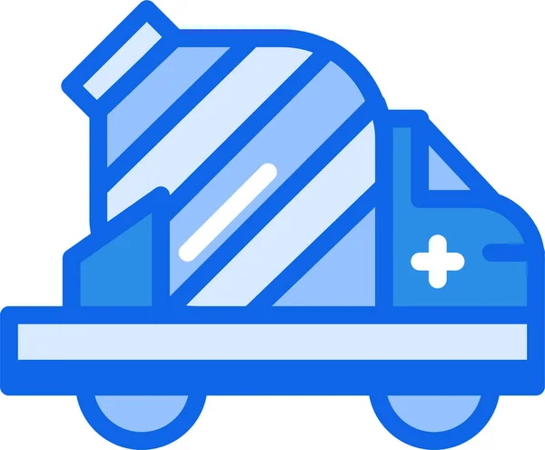 Een Ambulance Web Icoon Eenvoudige Illustratie — Stockvector