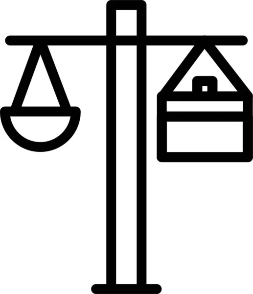 Balance Web Icon Simple Illustration — Stock Vector