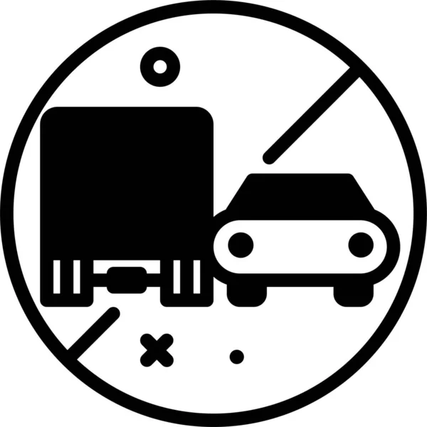 Coche Icono Web Ilustración Simple — Vector de stock