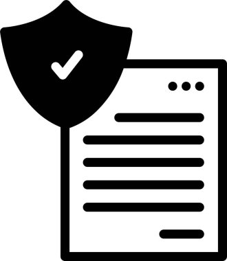 kişisel güvenlik web simgesi, basit vektör illüstrasyonu