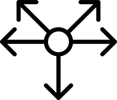 Oklar. Web simgesi basit illüstrasyon