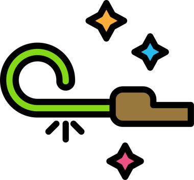 Noel 'de. Web simgesi basit illüstrasyon