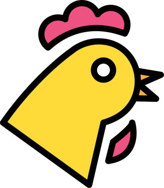 tavuk ağı simgesi, vektör illüstrasyonu 