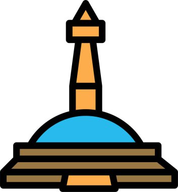 Mimari. Web simgesi basit illüstrasyon 