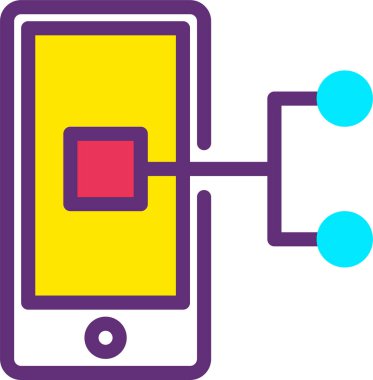 Cep telefonu. Basit resimleme