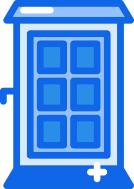 Bina. Web simgesi basit illüstrasyon