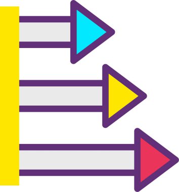 Ok. Web simgesi basit illüstrasyon