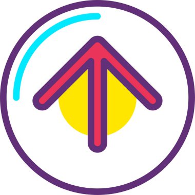 Ok. Web simgesi basit illüstrasyon