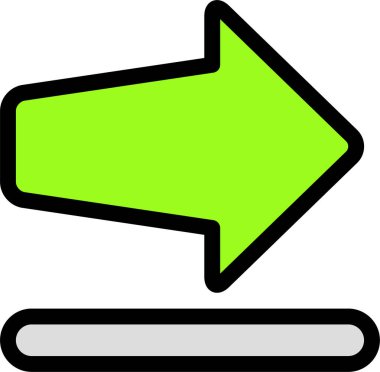 Ok. Web simgesi basit illüstrasyon