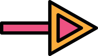 Medya. Web simgesi basit illüstrasyon