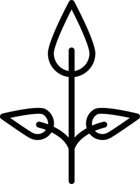 Bitki. Web simgesi basit illüstrasyon