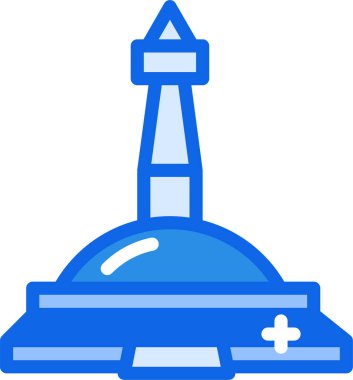 Mimari. Web simgesi basit illüstrasyon 