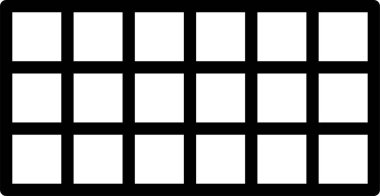 kare ızgarası, vektör illüstrasyonu