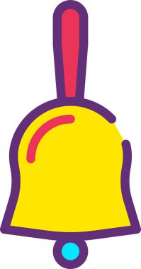 Zil. Web simgesi basit illüstrasyon