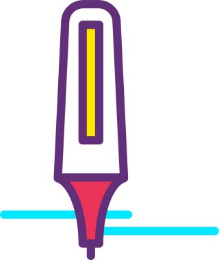 İşaretleyici. Web simgesi basit illüstrasyon