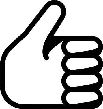 El hareketi simgesi, vektör illüstrasyonu