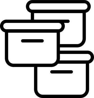 kutu web simgesi, vektör illüstrasyonu