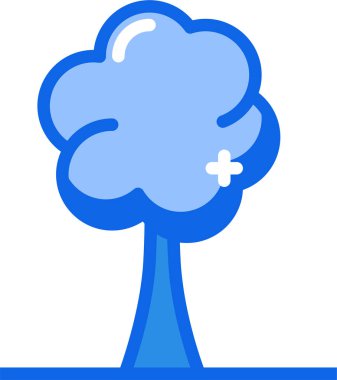 Ağaç. Web simgesi basit illüstrasyon