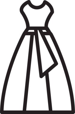 Elbise. Web simgesi basit illüstrasyon