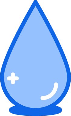 su damlası ikon vektör illüstrasyonu