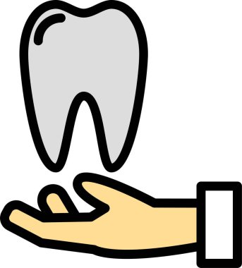 Diş bakımı. Basit resimleme