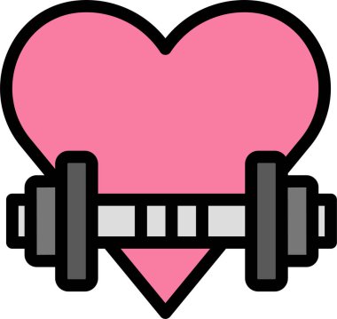 Kalp. Web simgesi basit illüstrasyon