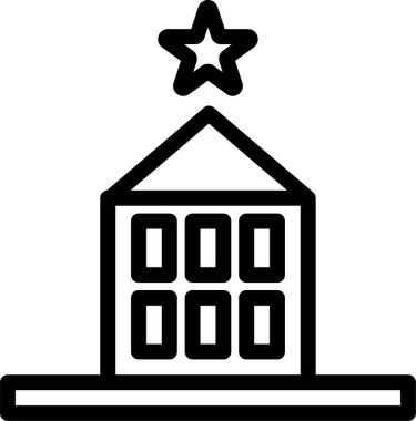 Mimari. Web simgesi basit illüstrasyon 