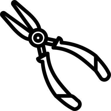 Kerpeten web simgesi, beyaz arkaplanda izole edilmiş basit vektör illüstrasyonu