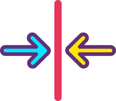 satır okları web simgesi, basit vektör tasarımı