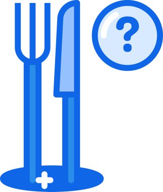 Soru işareti simgesi, basit vektör illüstrasyonu beyaz arkaplanda izole edildi