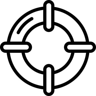 Hedef. Web simgesi basit illüstrasyon