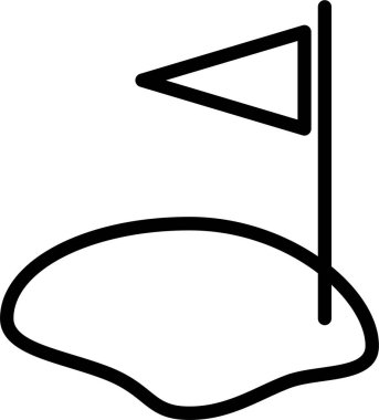 Bir spor simgesinin vektör illüstrasyonu