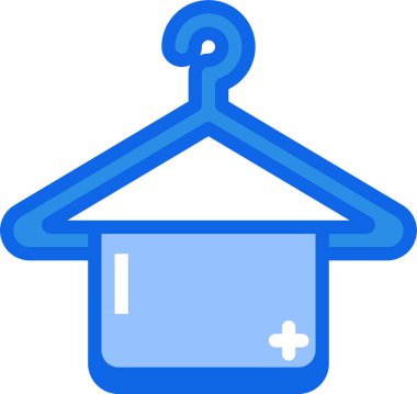 Otelde. Web simgesi basit illüstrasyon