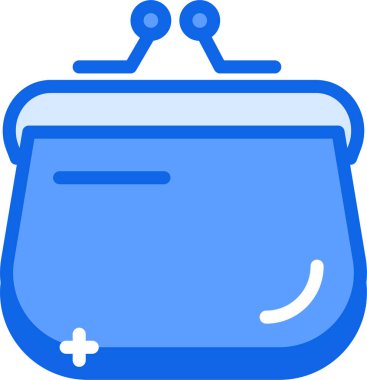 Cüzdan. Web simgesi basit illüstrasyon