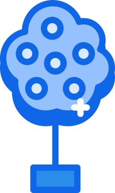 Ağaç. Web simgesi basit tasarım