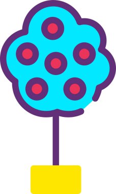 Ağaç. Web simgesi basit tasarım