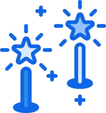 Yıldızlar. Web simgesi basit illüstrasyon