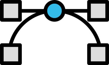 Modern teknoloji simgesinin vektör illüstrasyonu