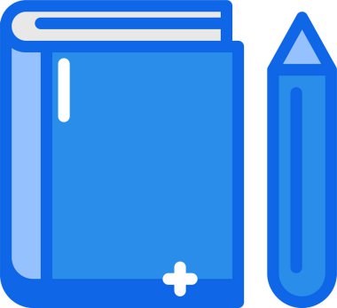 kitap web simgesi, basit illüstrasyon