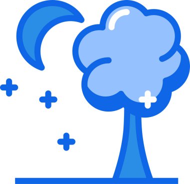 Ağaç. Web simgesi basit illüstrasyon