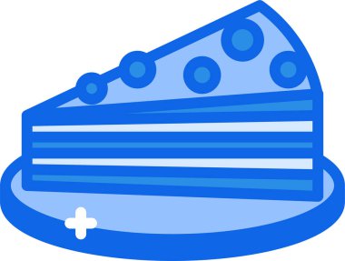 parti pasta simgesi ve vektör illüstrasyonu beyaz arkaplanda izole edildi