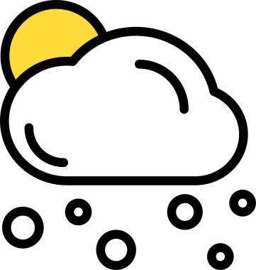 Yağmur. Web simgesi basit illüstrasyon